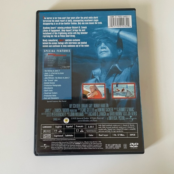5 for $5!📀 Jaws 2 DVD - Picture 2 of 3